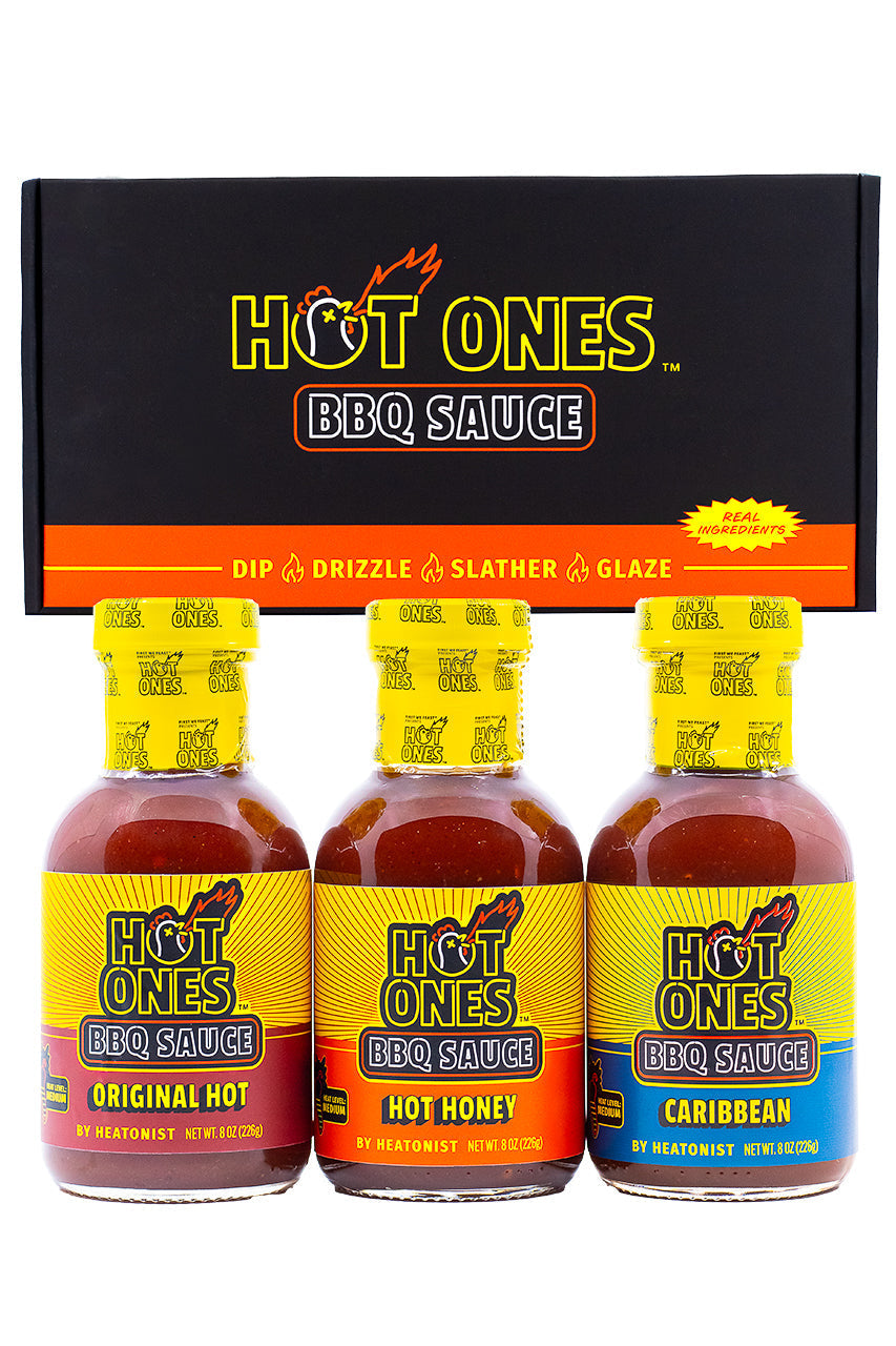 Hot Ones BBQ Trio Pack (Original / Hot Honey / Caribbean) N4