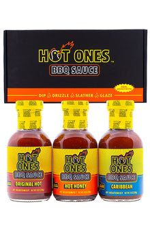 Hot Ones BBQ Trio Pack (Original / Hot Honey / Caribbean) N4