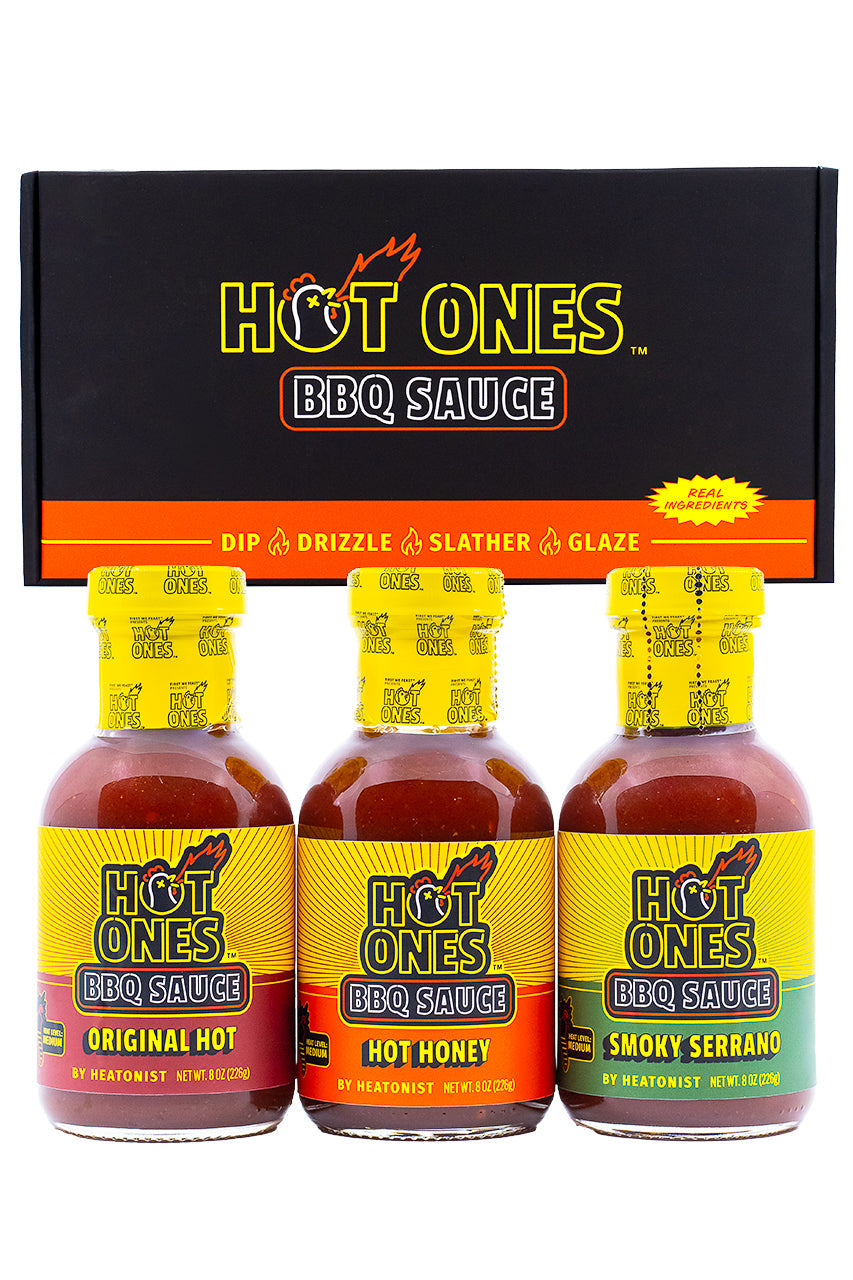 Hot Ones BBQ Trio Pack (Original / Hot Honey / Smoked Serrano) T5