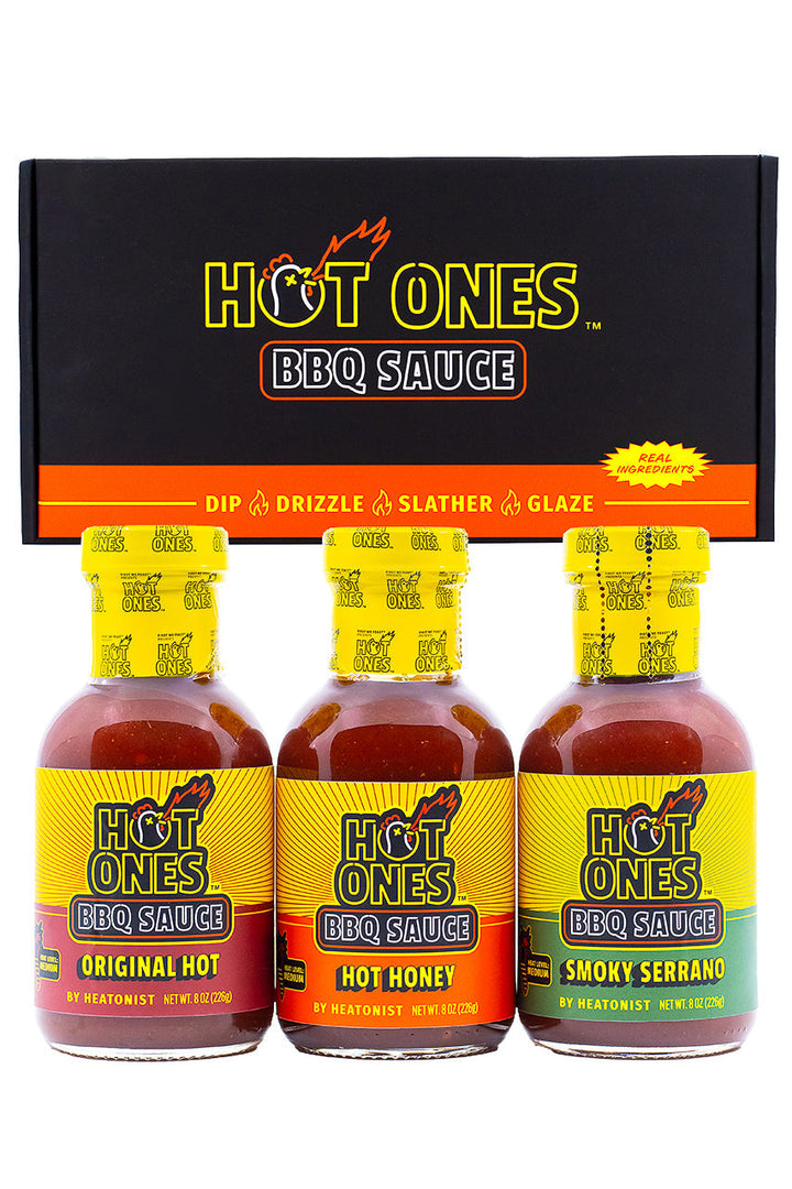 Hot Ones BBQ Trio Pack (Original / Hot Honey / Smoked Serrano) T5