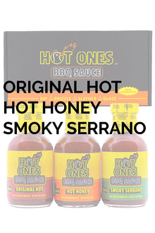 Hot Ones BBQ Trio Pack (Original / Hot Honey / Smoked Serrano) T5