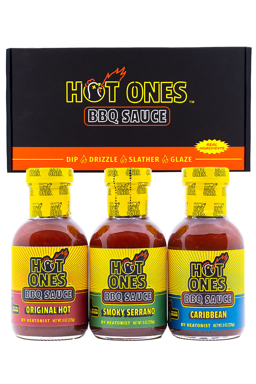 Hot Ones BBQ Trio Pack (Original / Smoked Serrano / Caribbean) U5