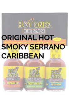 Hot Ones BBQ Trio Pack (Original / Smoked Serrano / Caribbean) U5