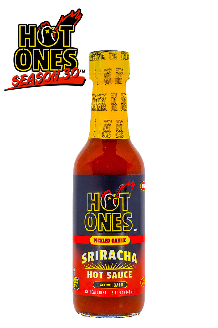 Pickled Garlic Sriracha | Hot Ones Hot Sauce E7