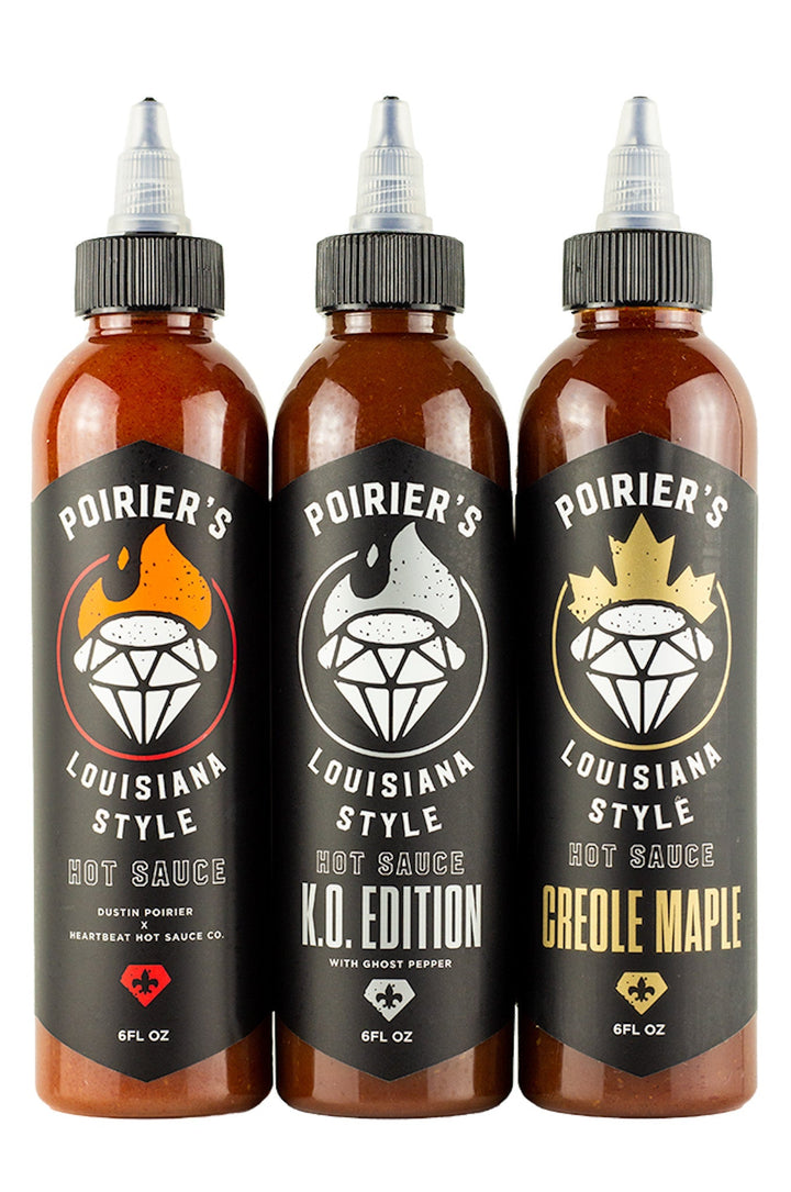 Poirier's Louisiana Style Hot Sauce Trio Pack | Dustin Poirier’s Louisiana Style T9